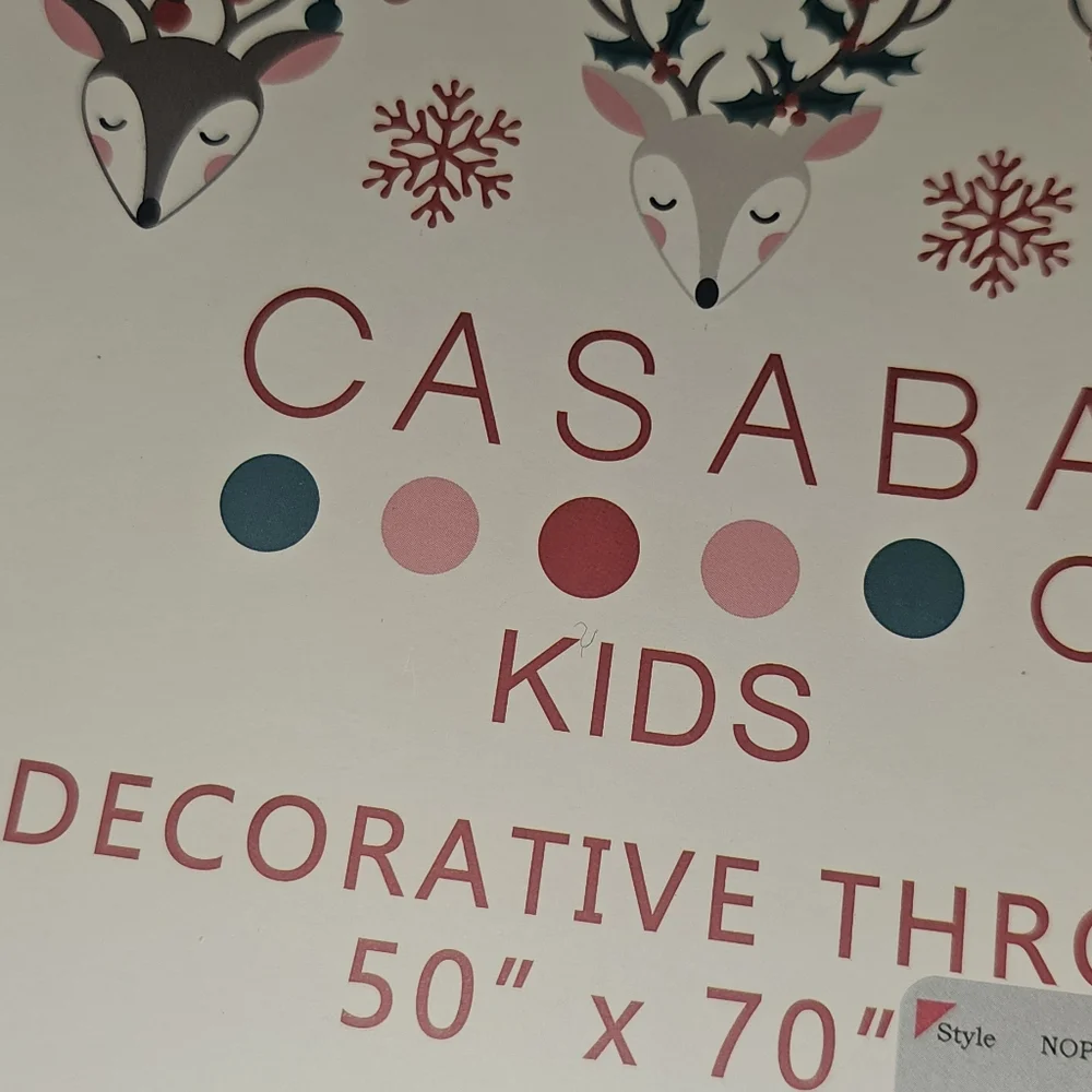 Casaba Christmas blanket